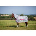 Bucas Buzz-Off Fly Rug with Neck, blue/blossom - 135 cm