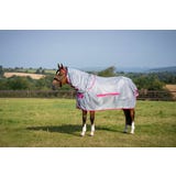 Bucas Buzz-Off Fly Rug with Neck, Blue/Blossom