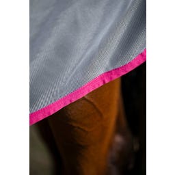 Bucas Buzz-Off Fly Rug with Neck, blue/blossom - 135 cm