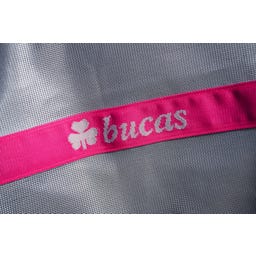 Bucas Buzz-Off Fly Rug with Neck, blue/blossom - 135 cm