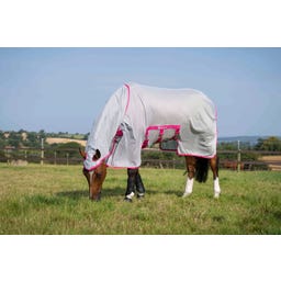 Bucas Buzz-Off X Fly Rug, blue/blossom - 135 cm
