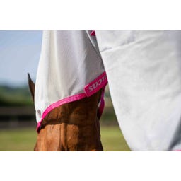 Bucas Buzz-Off X Fly Rug, blue/blossom - 135 cm