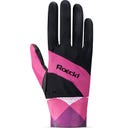 Reithandschuh Martingal -  Black/Posh Pink