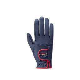 Roeckl MARNE Riding Gloves, Navy/Rainbow - 7