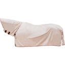 Fliegendekce Comfort classic mit Halsteil & Bauch, beige/bordeaux