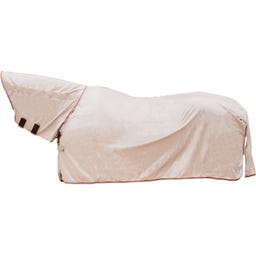 Fliegendekce Comfort classic mit Halsteil & Bauch, beige/bordeaux