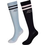 Socken Stripes, 2er Set, Marineblau/Hellblau