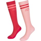 Kentucky Horsewear Socken Stripes, 2er Set, Pink/Light Rose