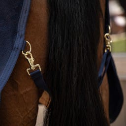 Kentucky Horsewear Fleece-Decke mit Halsteil, Marineblau