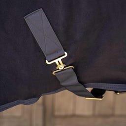 Kentucky Horsewear Fleece-Decke mit Halsteil, Marineblau