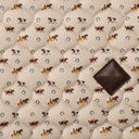 Dressurschabracke Velvet Pferdemuster FULL - Beige
