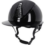 Casco da Equitazione Glendale con Visiera Polo, Nero