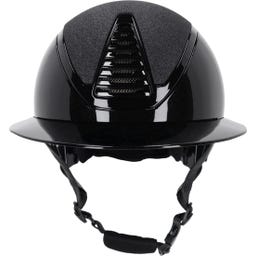 Casco de Equitación Glendale con Visera Polo, Negro