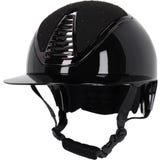 Casco da Equitazione Memphis con Visiera Polo, Nero