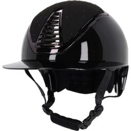 Casco de Equitación Memphis con Visera Polo, Negro
