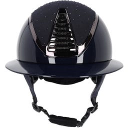 Casco de Equitación Memphis con Visera Polo, Azul