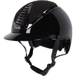 QHP Casco de Equitación Memphis, Negro