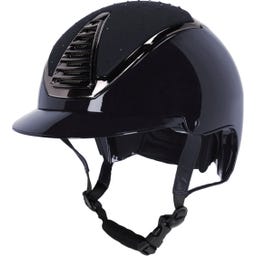 QHP Casco de Equitación Memphis, Azul