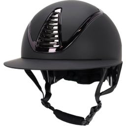 Casco de Equitación Toledo con Visera Polo, Negro
