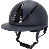 Casco da Equitazione Toledo con Visiera Polo, Blu