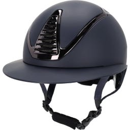 Casco de Equitación Toledo con Visera Polo, Azul