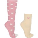 Pack Regalo con Calcetines Fluffy Heart, 2 Pares