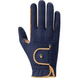 Roeckl Reithandschuh MALTA WINTER, navy/caramel