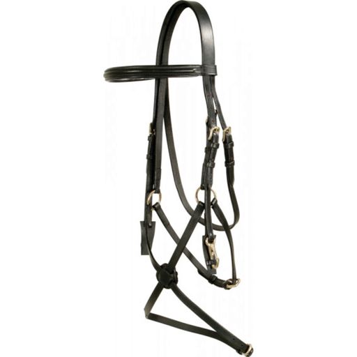 PFIFF Snaffle Bridle with Mexican Noseband