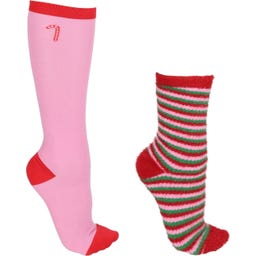 Socken Geschenkbox fluffy X-Mas (2er-Pack)