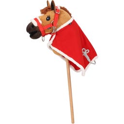 QHP Fleecedecke Weihnachten Hobby Horse, Rot