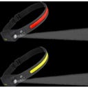 ELT Sensor-LED-hoofdlamp, Zwart