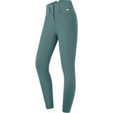 Mathilda Glam High Waist Rriding Breeches, Pine Green
