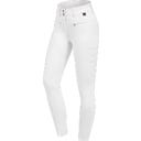 Pantaloni da Equitazione Maja Glam Curved High Waist, Bianco