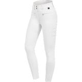 Maja Glam Curved High Waist Riding Breeches, White