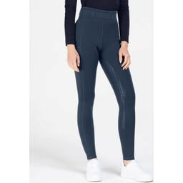 Leggings da Equitazione Termici Ella, Blu Notte