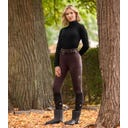 Leggings da Equitazione Termici Ella, Mogano