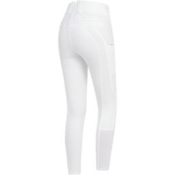 Pantaloni da Equitazione Mathilda Glam High Waist, Bianco
