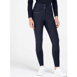 Pantaloni da Equitazione Mathilda Glam High Waist, Blu Intenso