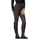 Mathilda Glam High Waist Rriding Breeches, Espresso