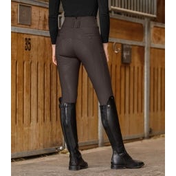 Pantaloni da Equitazione Mathilda Glam High Waist, Espresso