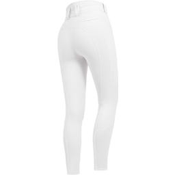 Pantaloni da Equitazione Maja Glam Curved High Waist, Bianco