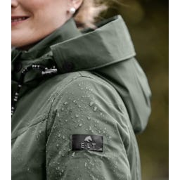 Parka da Equitazione Invernale Performance Ontario, Verde Oliva Scuro