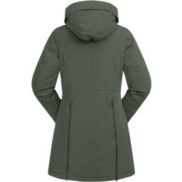 Parka da Equitazione Invernale Performance Ontario, Verde Oliva Scuro