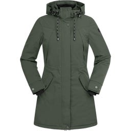 Parka da Equitazione Invernale Performance Ontario, Verde Oliva Scuro
