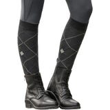 Chaussettes d&rsquo;&Eacute;quitation Argyle, Anthracite