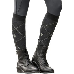 ELT Calze da Equitazione Argyle, Antracite