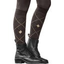 ELT Calze da Equitazione Argyle, Espresso