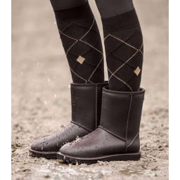 ELT Calze da Equitazione Argyle, Espresso