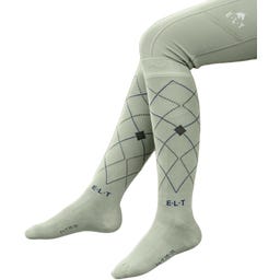 ELT Calze da Equitazione Argyle, Salvia