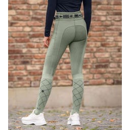 ELT Calze da Equitazione Argyle, Salvia